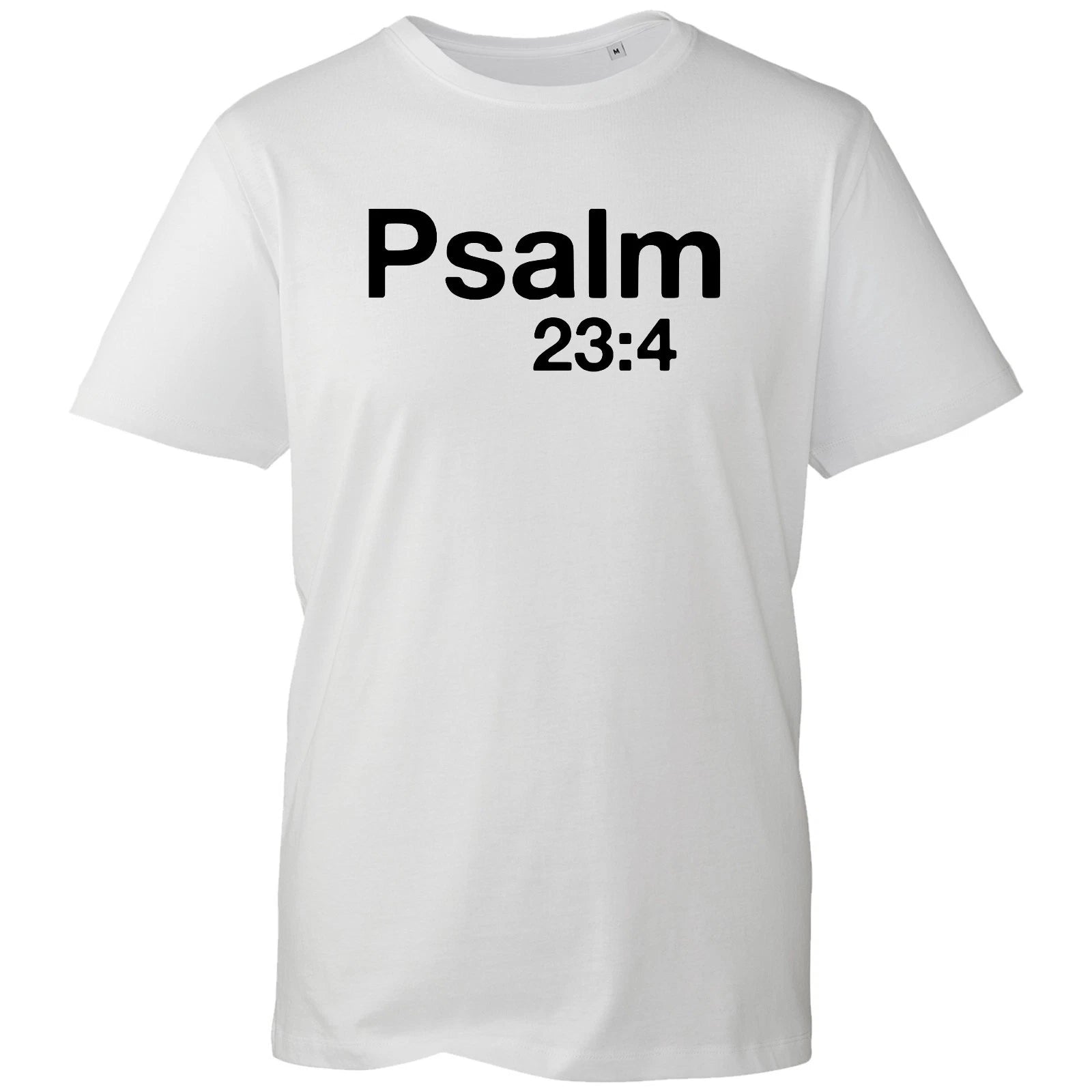 Bible Verse T-shirt Psalm 23:4 Christians Church Holy Top Men's Unisex Gift Tee