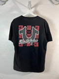 TRUE RELIGION black logo graphic T shirt men urban y2k size 2X 100% SOFT cotton