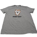 Fruit Of The Loom Shirt Men's Large Gray Grumpy Sheeb Graphic Print Short Sleeve