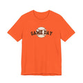 Game Day Baseball T-Shirt | Orange and Black with Vintage Baseball