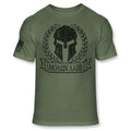 Spartan Warrior Helmet T-Shirt  Molon Labe Shirt - Soft Blend T-Shirt - A208