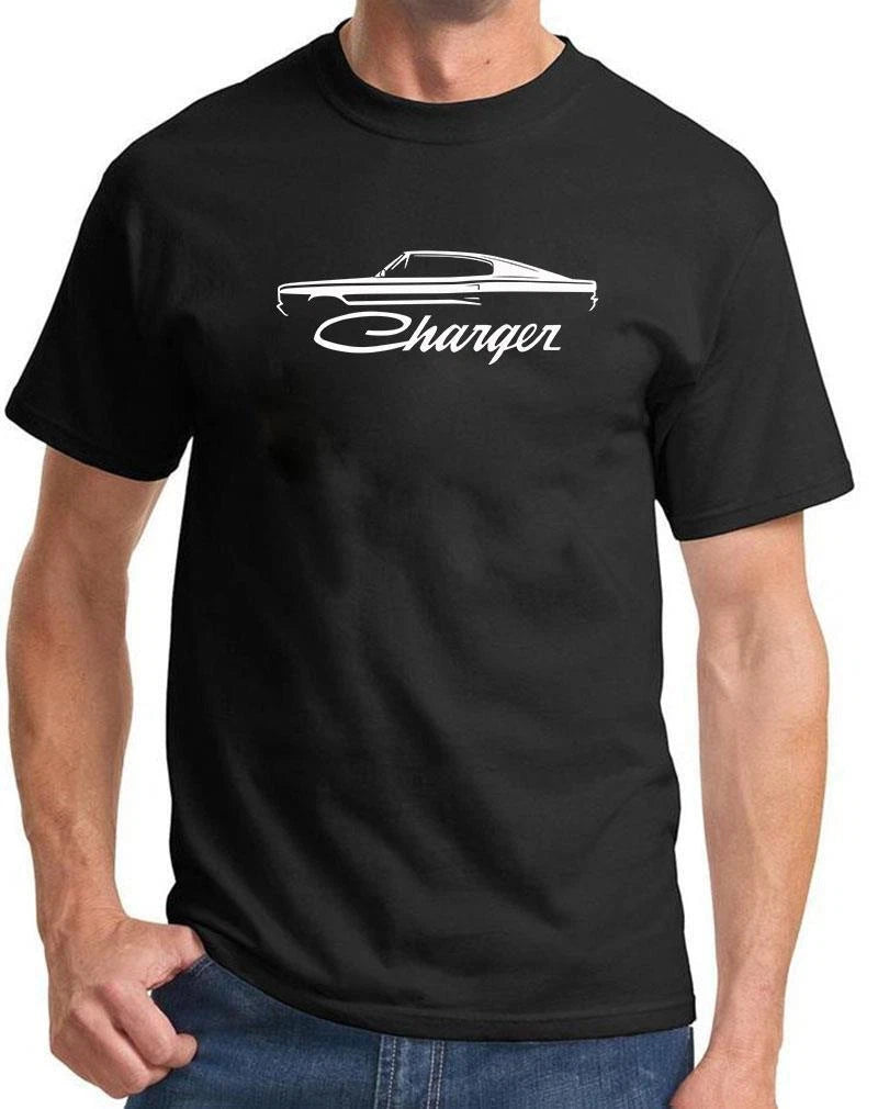 1966 1967 Charger Classic Outline Design Tshirt NEW COLORS