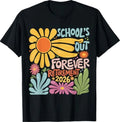 Schools Out Forever Retirement 2026 Summer Retired Teacher T-Shirt