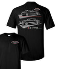 Classic Chevy Nova SS Super Sport Silhouette Black T-Shirt