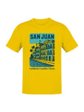 San Juan Caribbean Coastline Art Men's T-shirt