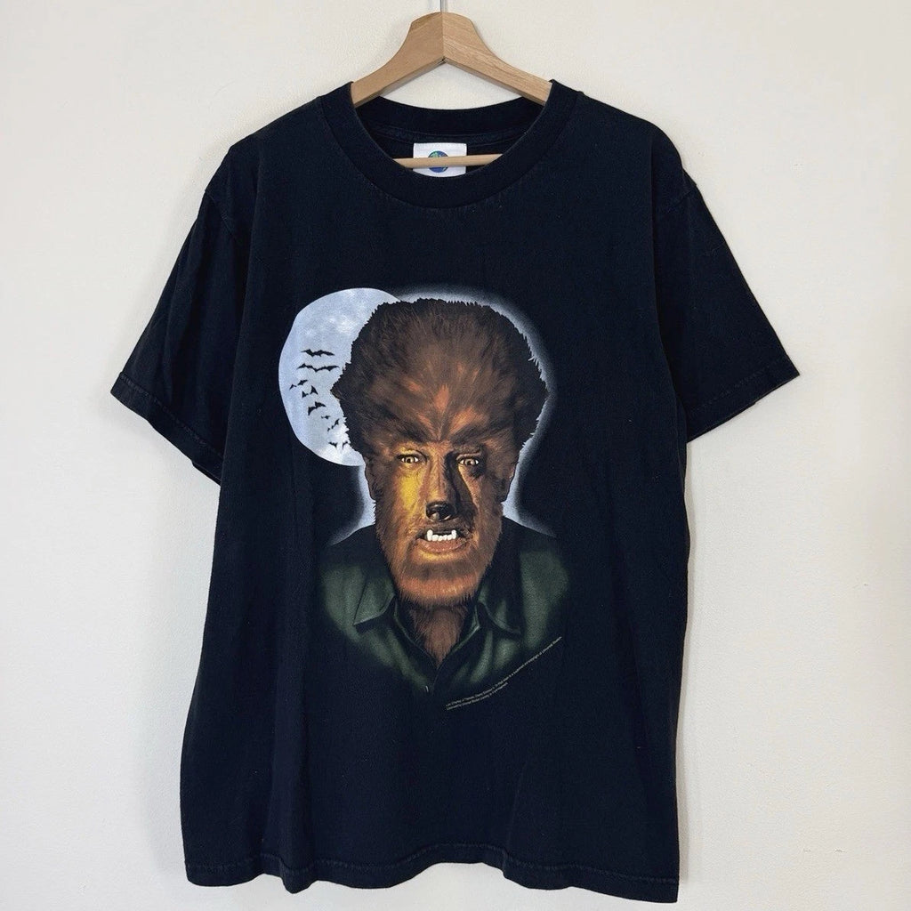 Vintage The Wolf Man Horror Movie Werewolf Universal Studios Wolfman Tee Shirt