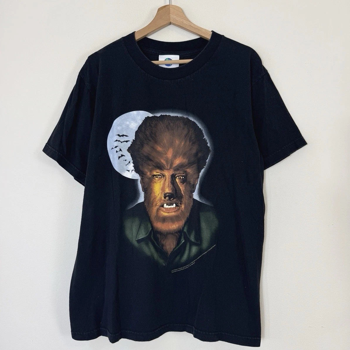 Vintage The Wolf Man Horror Movie Werewolf Universal Studios Wolfman Tee Shirt