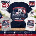 250 Years of Freedom 1776 2026 Patriotic Unisex Tshirt