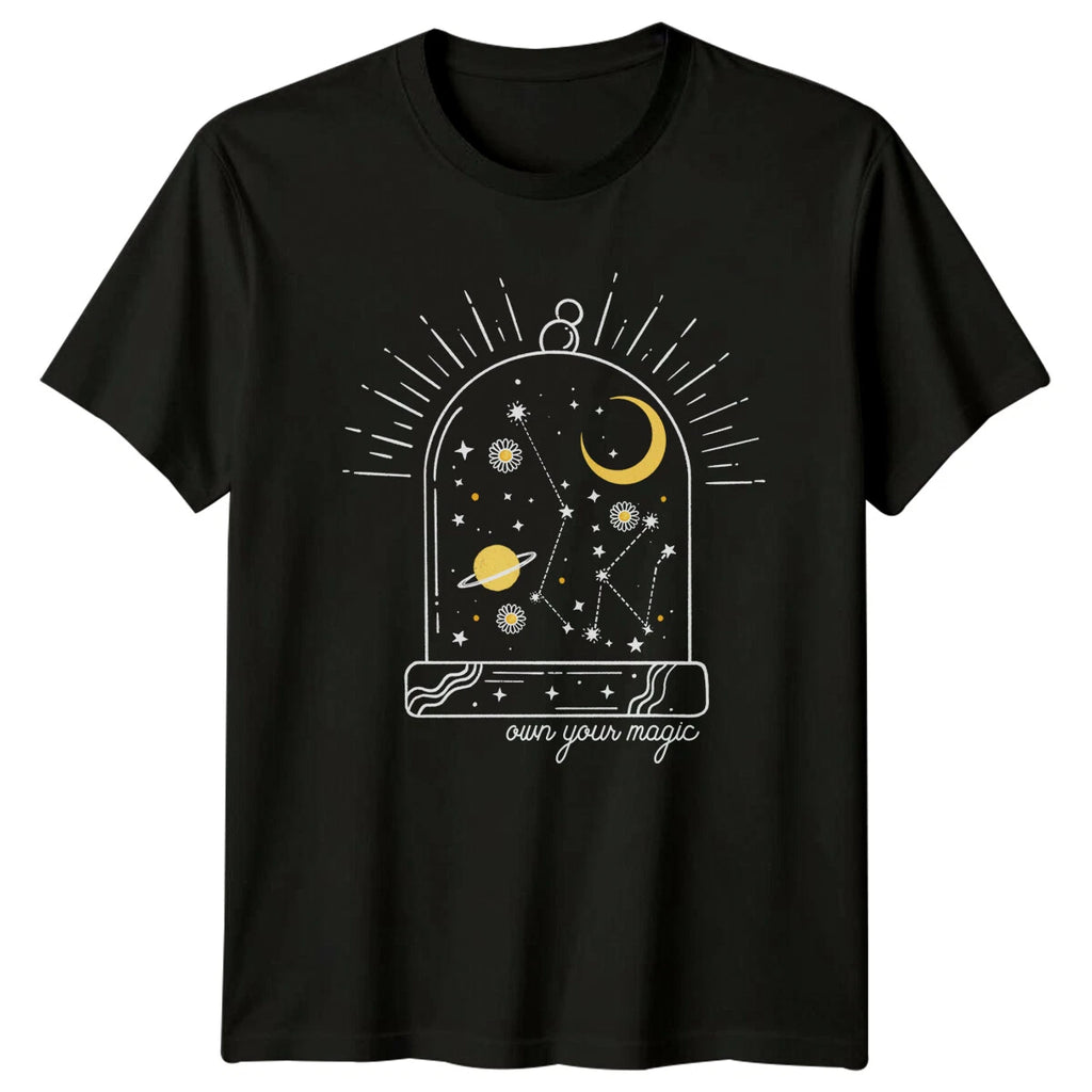 Own Your Magic Celestial T-Shirt, Galaxy, Moon, Stars, Space T-Shirt