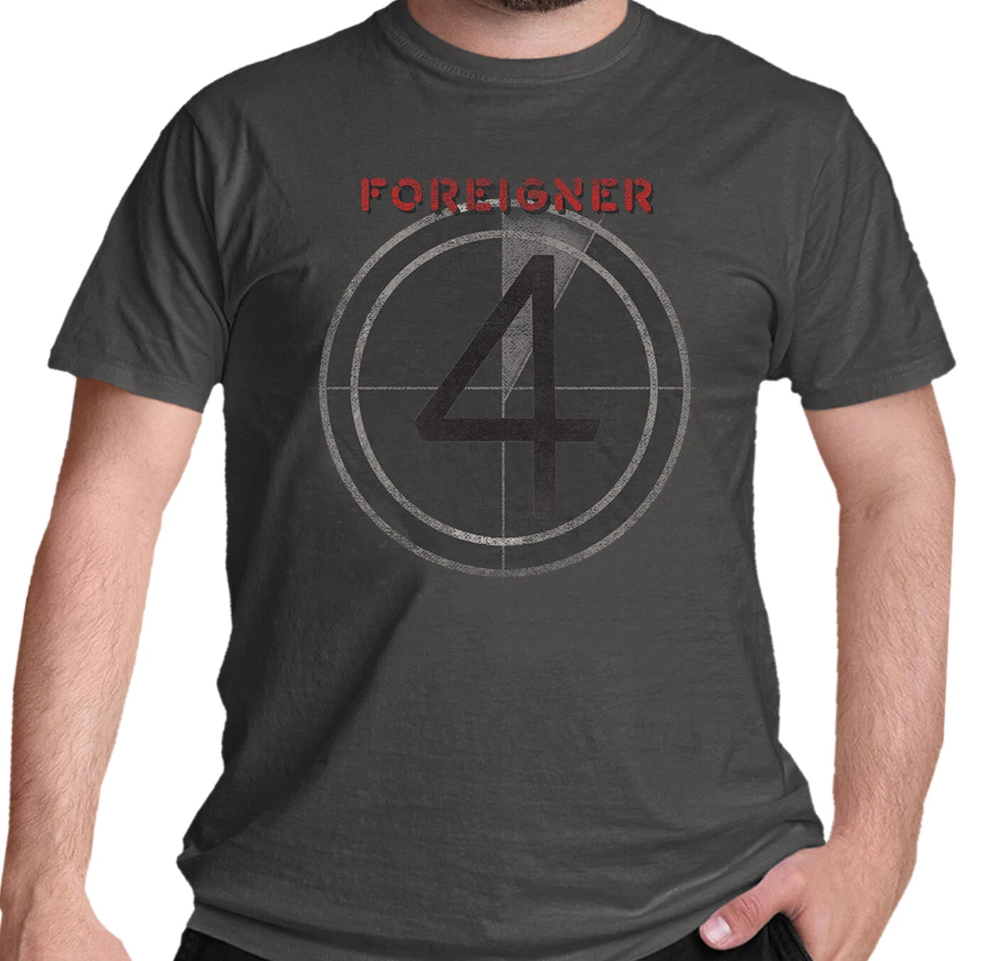 Official Foreigner Four T Shirt 4 Album Cover Grey New S M L XL XXL
