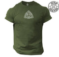 Triquetra T Shirt Gym Clothing Bodybuilding Workout Training Boxing Vikings Top