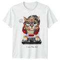 Cat DJ Yes Shut Up I Am The DJ Animals Cats Mens Womens Graphic Tee