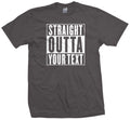 Custom Straight Outta T-Shirt Your Text Compton Personalized Logo Mens Next Day