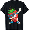 Cool Dabbing Strawberry | Funny Love Dancer Sweet Fruit Gift Unisex T-Shirt