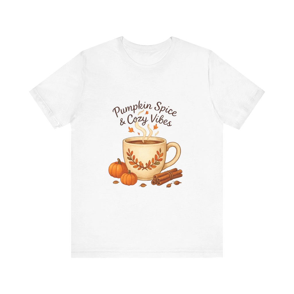 Pumpkin Spice Fall Vibes Tee, Autumn Shirt, Pumpkin Season Top, Cozy Fall