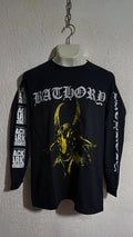 Bathory yellow goat long sleeve shirt black metal venom celtic frost mercyful