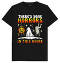 Spooky Haunted Horror House Ghost Mansion Creepy Halloween Graphic T Shirt