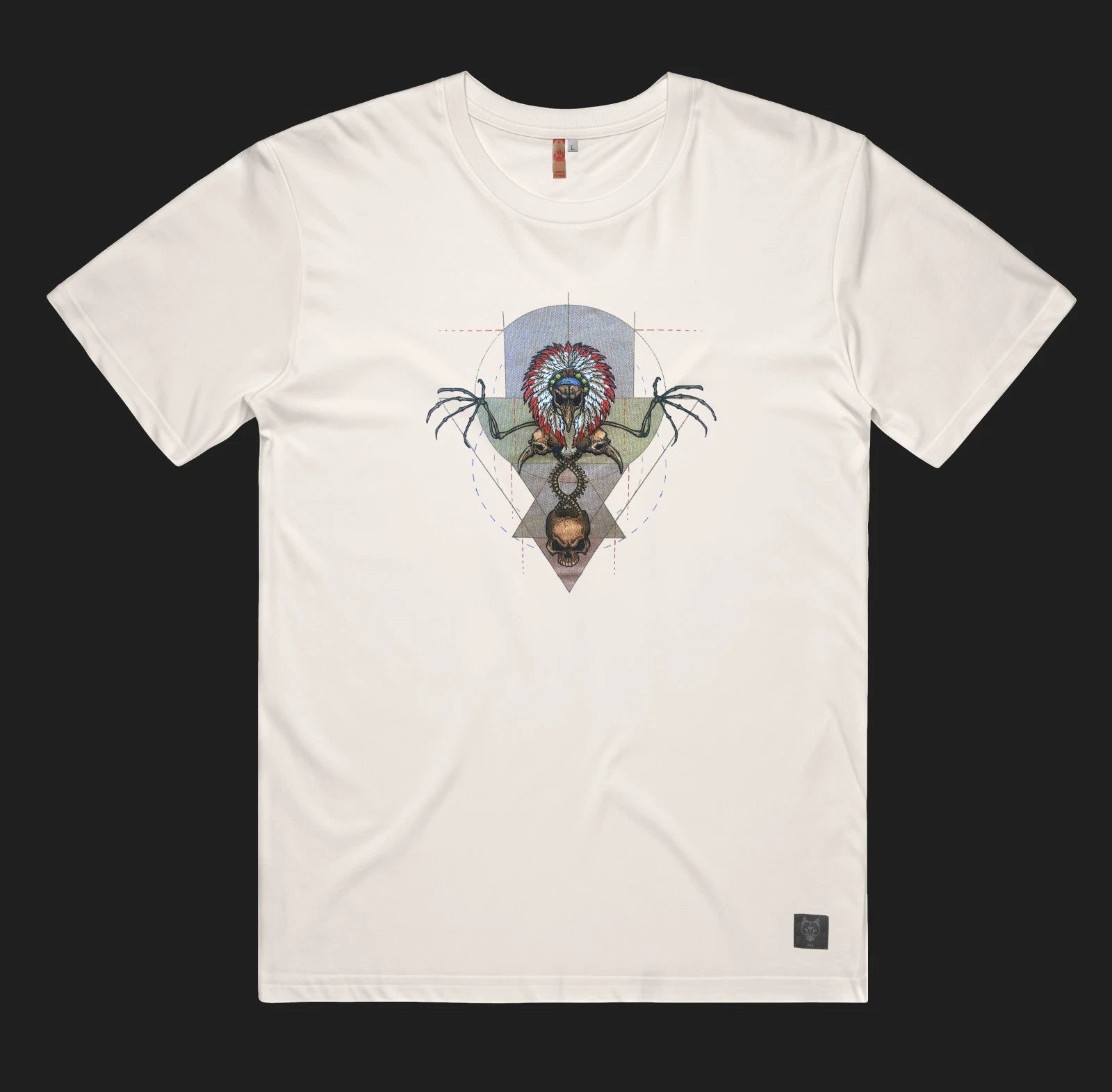 Skull Eternity Shaman Tee – XL Mystical Visionary Shirt (Limited Edition)