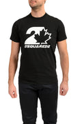 Dsquared2 Men's "Cool Fit Tee" Black Logo Print Short Sleeve Crewneck T-Shirt