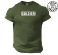 Soldier T Shirt Gym Clothing Bodybuilding Training Workout Exercise Army MMA Top