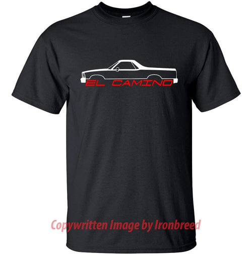 1978 - 87 Chevy El Camino 5th Generation T-Shirt Classic Emblem Side Mouldings