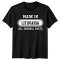 Made In Lithuania All Original Parts Mens T-Shirt Travel Tee