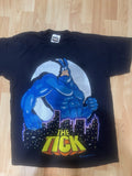 Vintage 90s 1994 The Tick Fox Super Hero Cartoon Shirt Size L