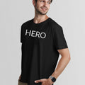 HERO UnisexTshirt-Simple Minimal Printed One Liner