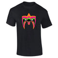 Mens Ultimate Warrior Eye Mask Printed T Shirt Boys Cotton Tee Halloween Party