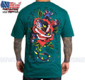 Sullen Art Collective Panther Rose Premium SCM4575 Short Sleeve T-shirt For Men