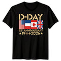 Family Flags D-Day T-Shirt Tee 1944 World War II Normandy Military History 2#DD
