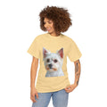 White Maltese Dog Photo T-Shirt | Cute Pet Portrait Tee