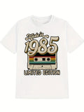 Made in 1985 Vintage Cassette T-Shirt Retro Limited Edition Tee