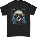 A Cool Panda Wearing Glasses Mens T-Shirt 100% Cotton