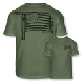 AR15 Rifle 2nd Amendment American Patriot USA Flag AR-15 Soft Blend Shirt - A47