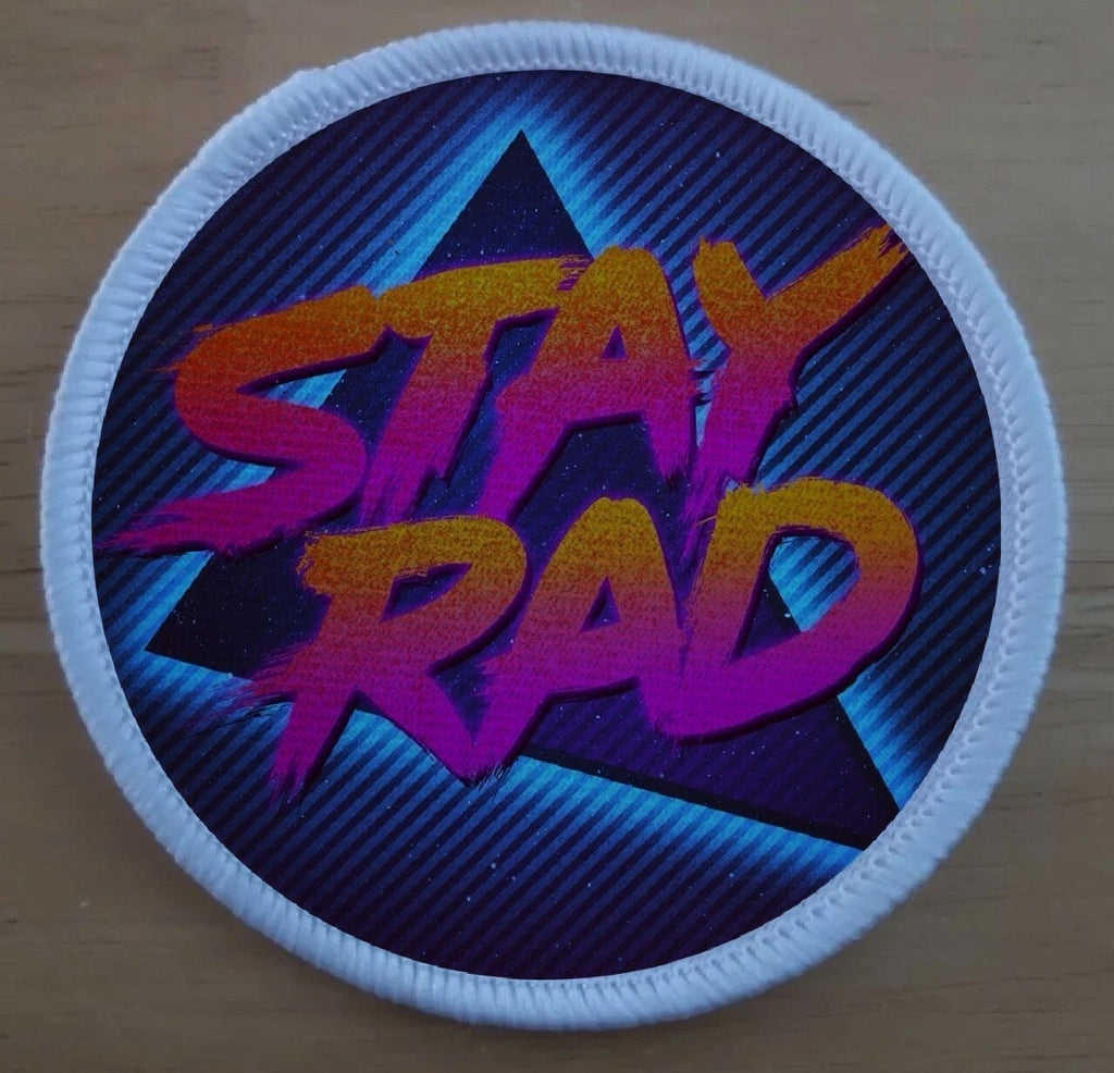 80's Retro Stay Rad Patch Badge Patches Badges