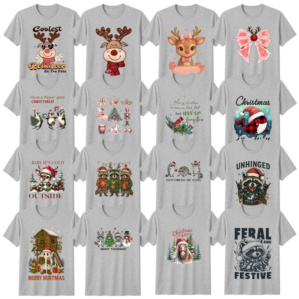 Funny Christmas T-Shirt Reindeer Festive Christmas Gift