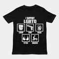 I Support LGBTQ Shirt, Pride Month T-shirt, Reprint