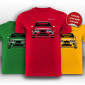 Ford Sierra Cosworth Front View Super Cool hand printed T-Shirt