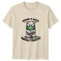 Insane Is Such A Mean Word Frog T-Shirt Mentally Creative Pun Tee