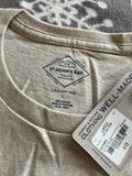 St Johns Bay Legacy Tee Shirt Large Beige Men’s 100%  Cotton Casual NWT.