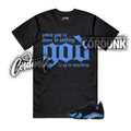 14 University Blue Black Metallic Silver UNC T Shirt Match UTS