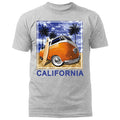 Golden State California Republic Surfing Bus Fish Eye Graphic T-shirt