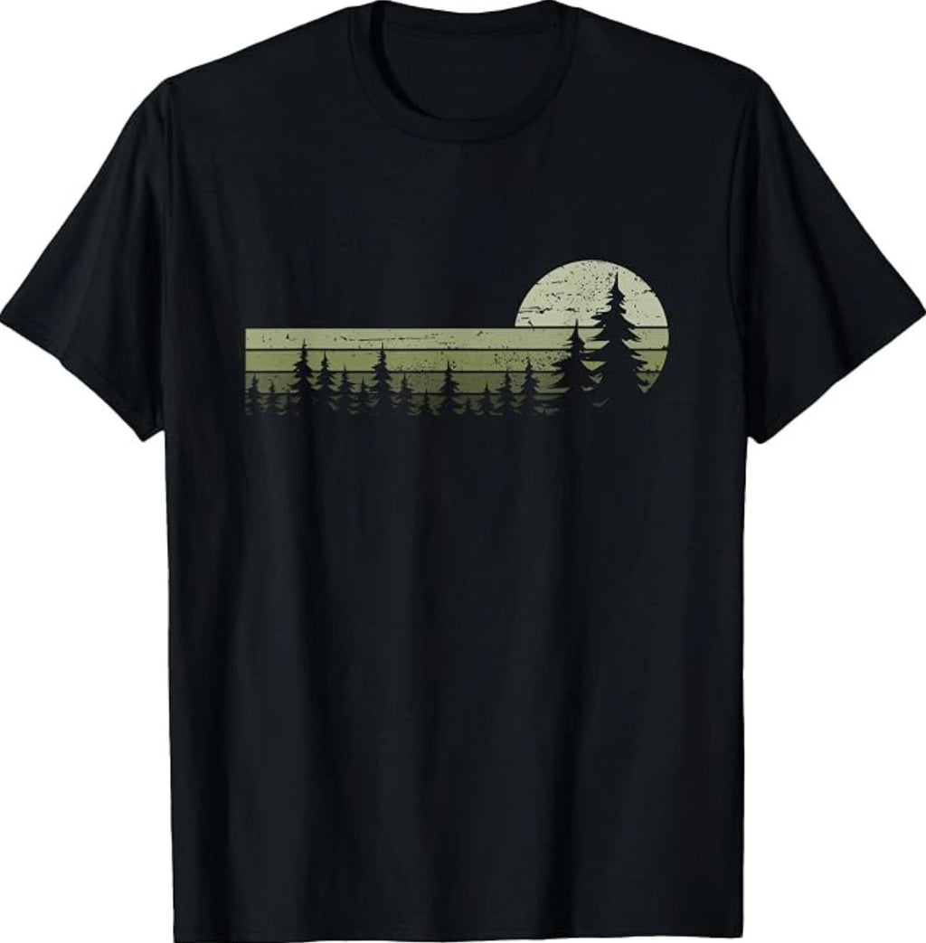 Trees Wildlife Nature Vintage Forest T-Shirt