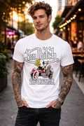 Von Dutch T-Shirt Legendary Gas Oil Graphic Tee Vintage Style Biker Streetwear