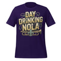 Day Drinking NOLA T-Shirt Mardi Gras New Orleans Jazz Beads Party Shirt Tee