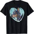 Doberman Pinscher Portrait - Watercolor Dog Graphic Gift Unisex T-Shirt