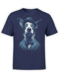 FANTUCCI Dapper Dog T-Shirt | Vintage Border Collie Graphic | Unisex