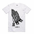 NEW Streetwear on Demand CULTURE PRAYING HANDS WHITE Tee Shirt SMALL-3XLARGE