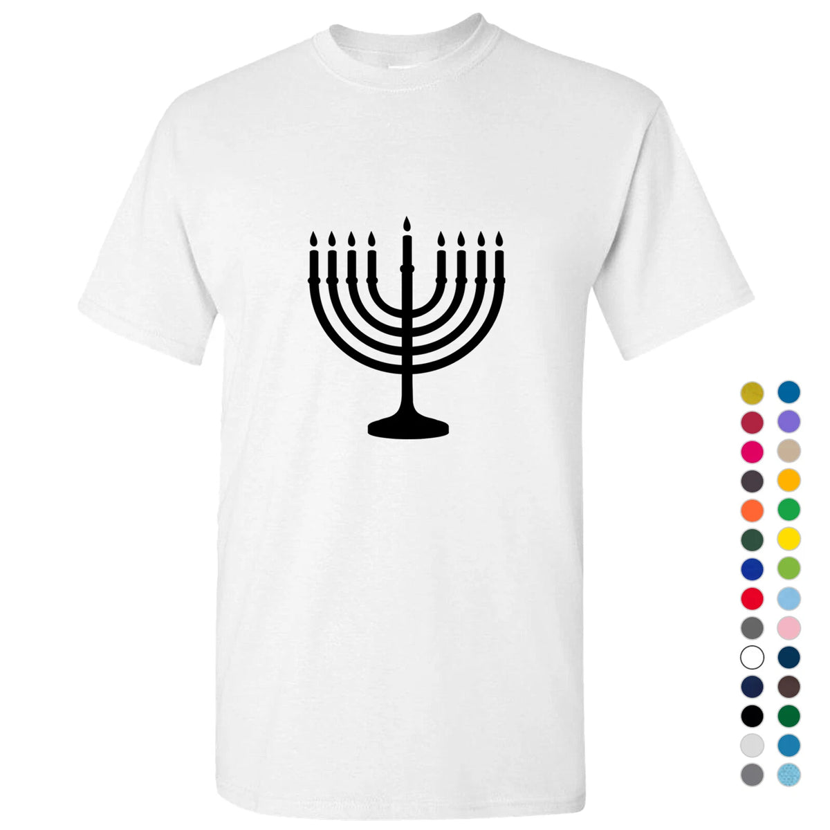 Traditional Jewish Judism Festival Celebration Hanukkah Men T Shirt Tee Top Logo